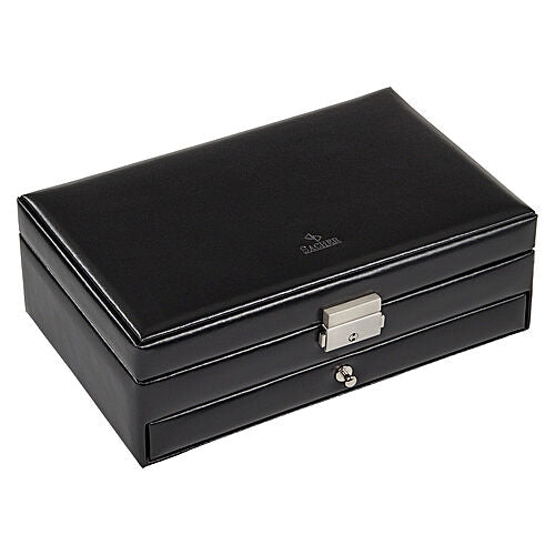 Ring and collector's case black exclusive / black (leather)