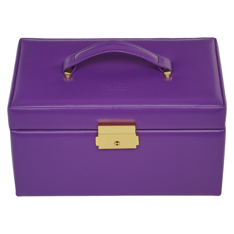 Caja de joyas Emma colisimo / violeta (cuero de vaca completo)