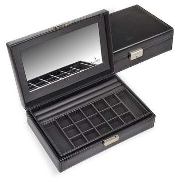 Coffret à bijoux Isa black exclusive / noir (cuir)