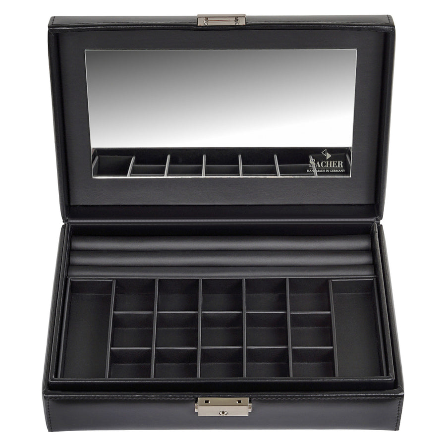 Jewelry box Isa black exclusive / black (leather)