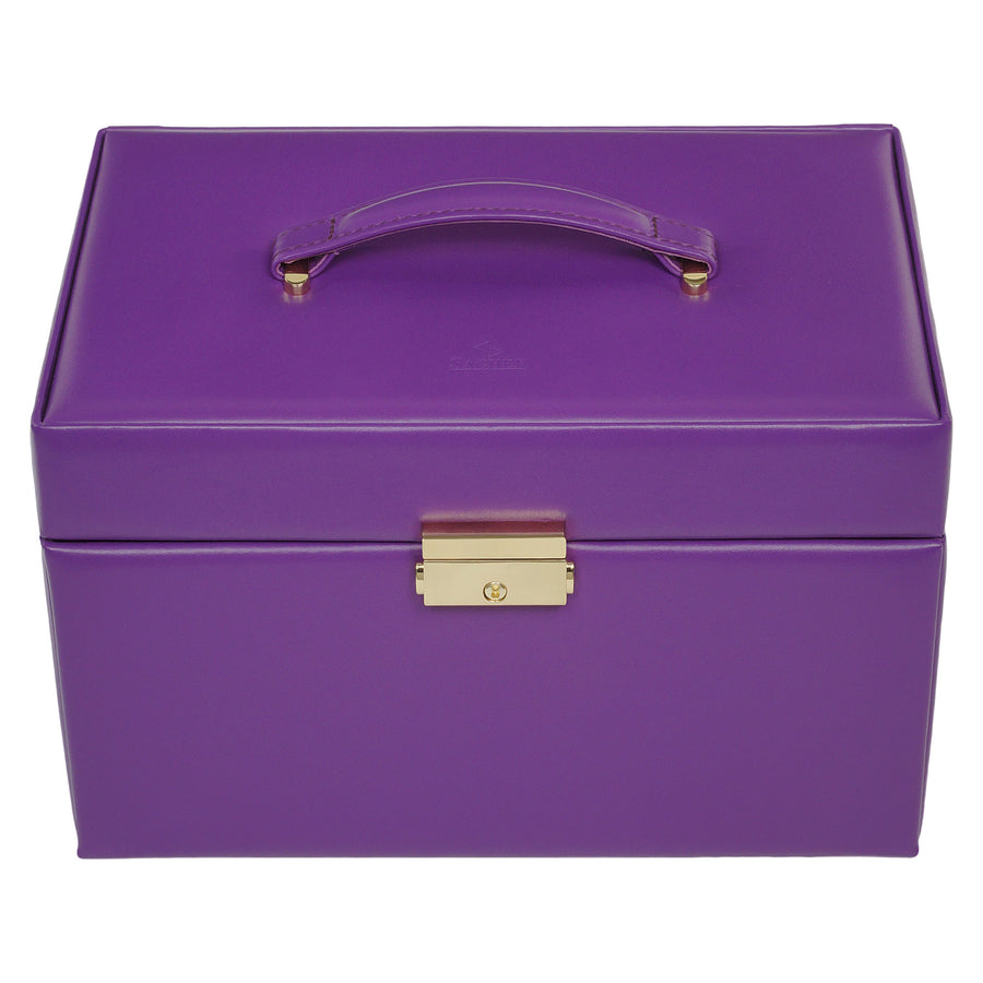 Jewelry box Karen colisimo / violet (full cowhide)