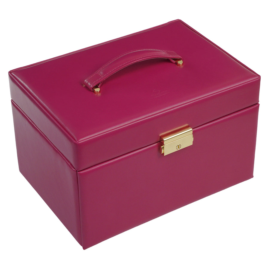 Caja de joyas Karen colisimo / rosa (cuero de vaca completo)