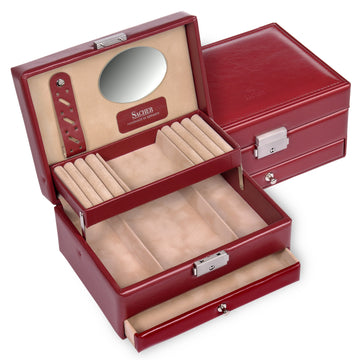 Jewelry box Carola new classic / red