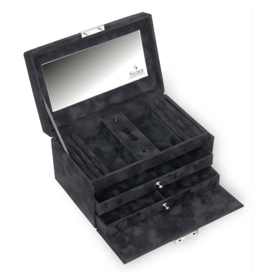 jewellery case Eva crystalo / black