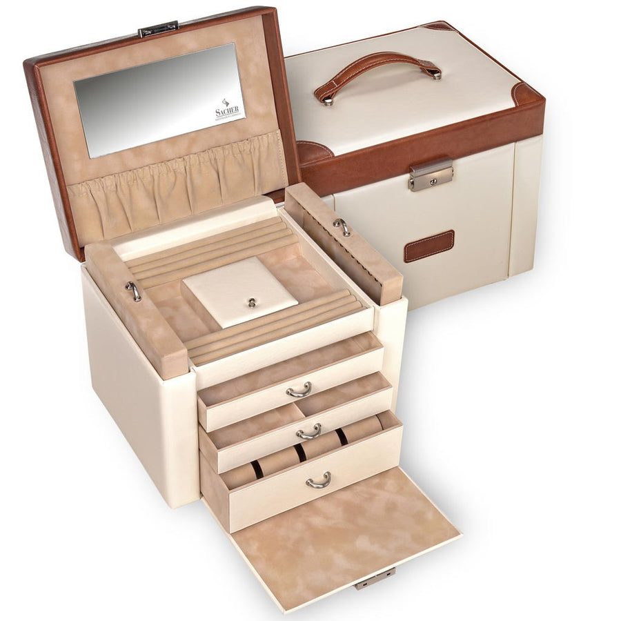 Maxima travel / cream jewelry box