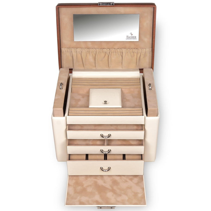 Maxima travel / cream jewelry box